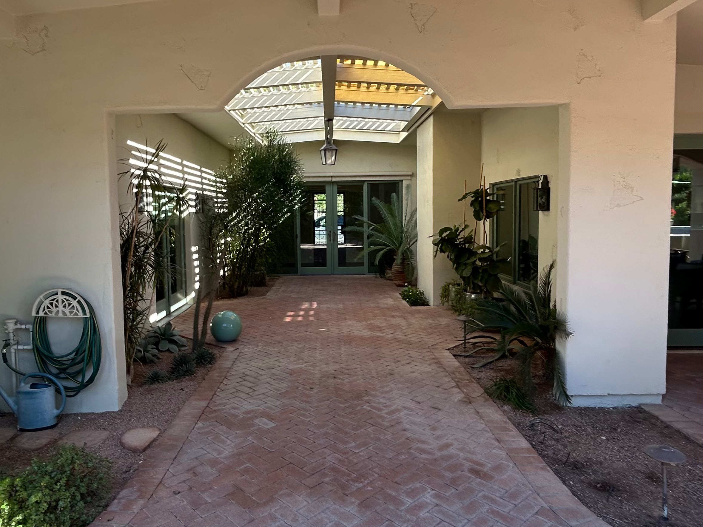 Finished wide entrance gate