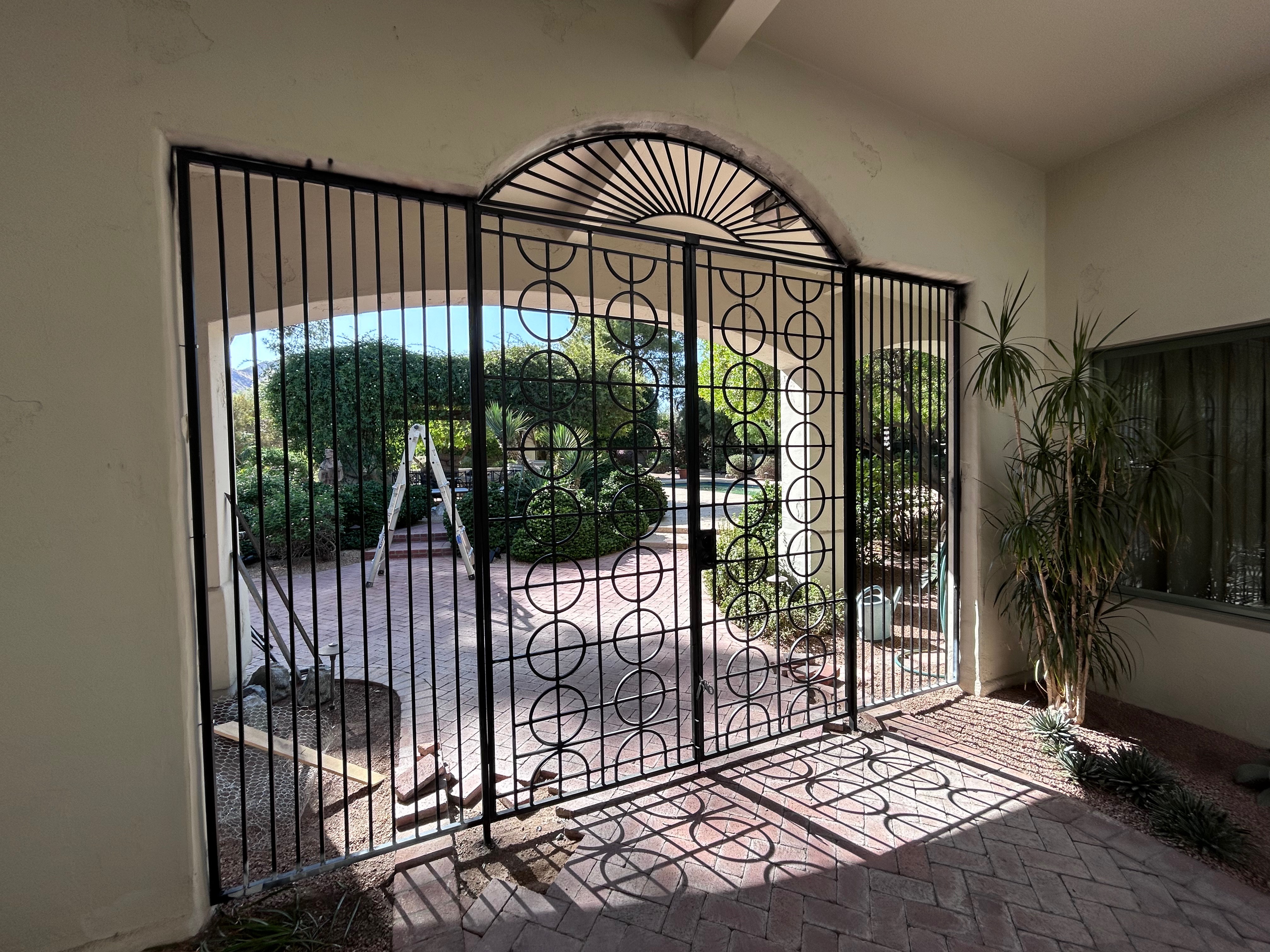 Arched gate detail