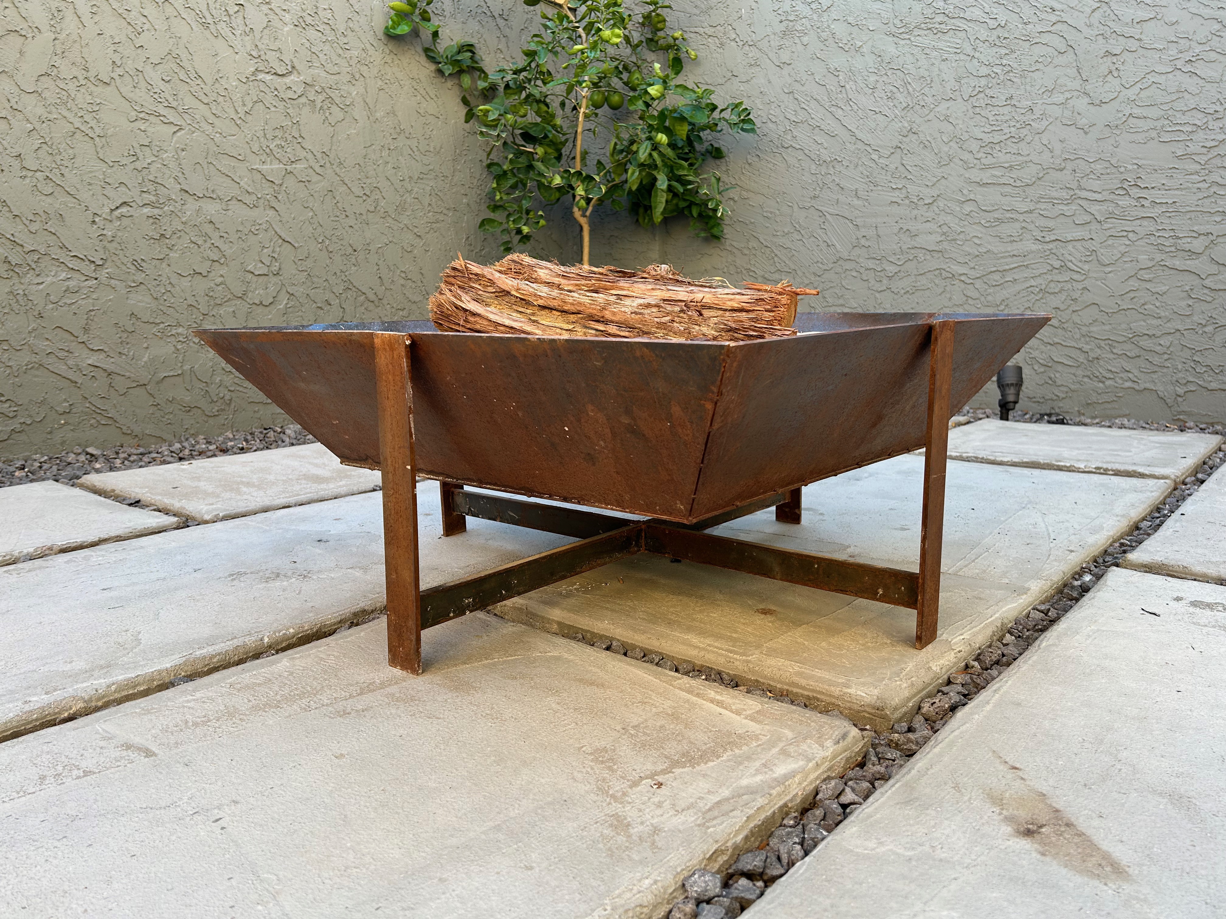 Custom metal fire pit